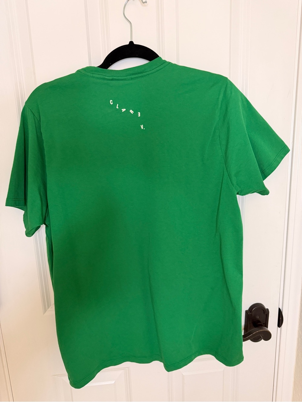 Clare V Green Crewneck 'OUI' Graphic Tee - Picture 2 of 4